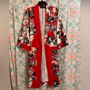 Gabrielle Union Floral Kimono
